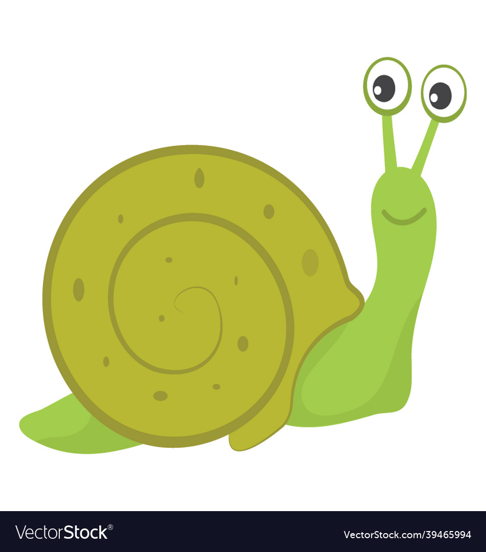 Snail character Royalty Free Vector Image - VectorStock