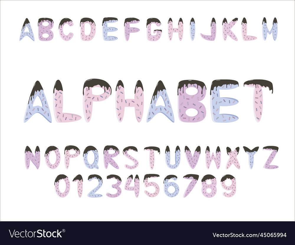 Sweet alphabet