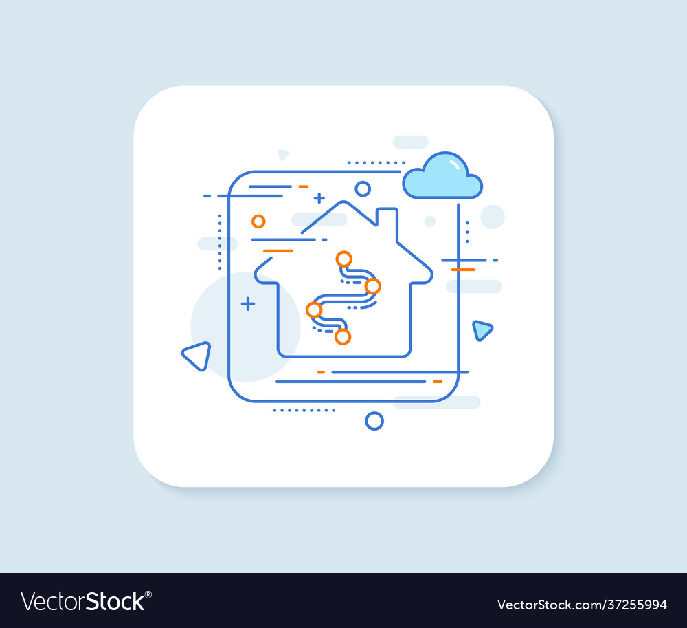 Timeline line icon project process journey path