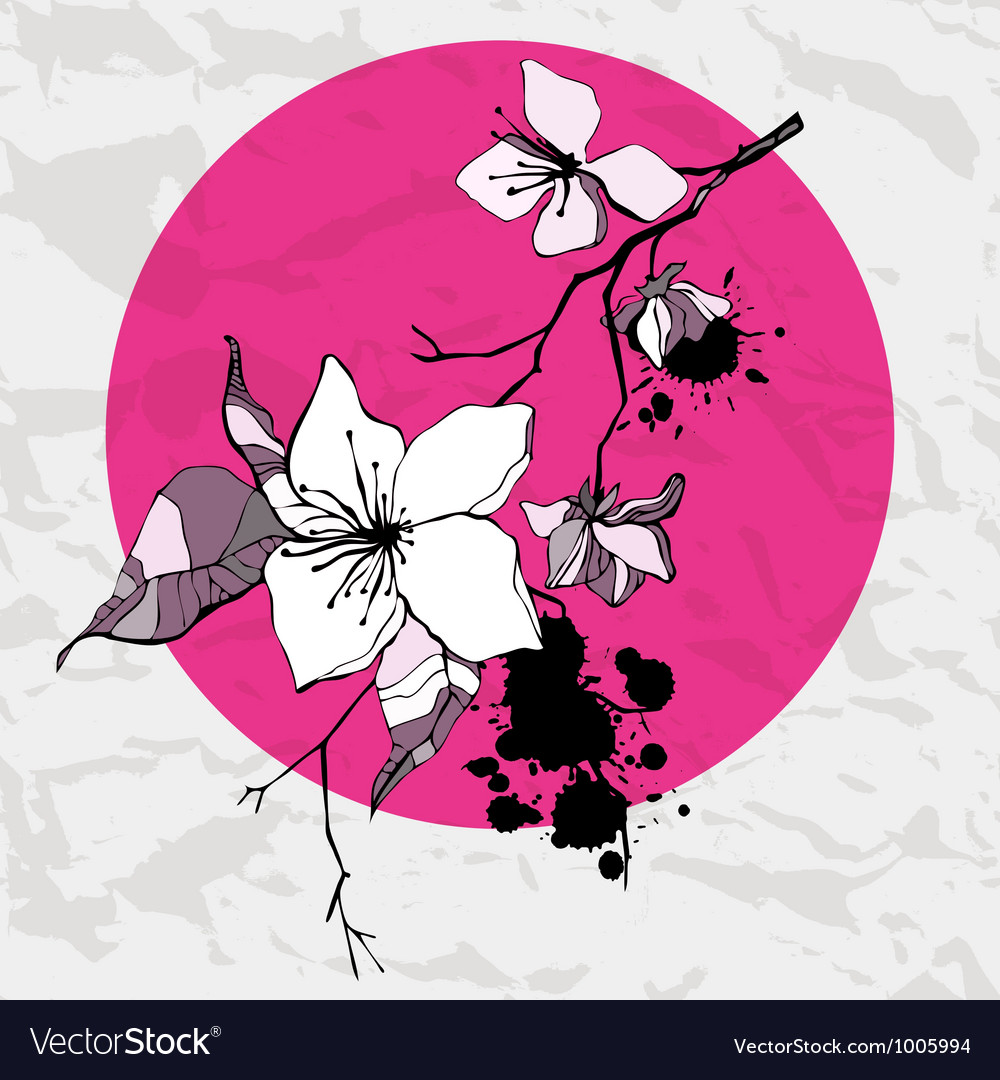 White flower Royalty Free Vector Image - VectorStock