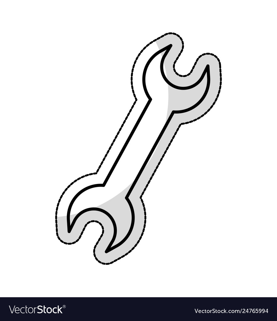 Wrench Werkzeug isoliert Icon