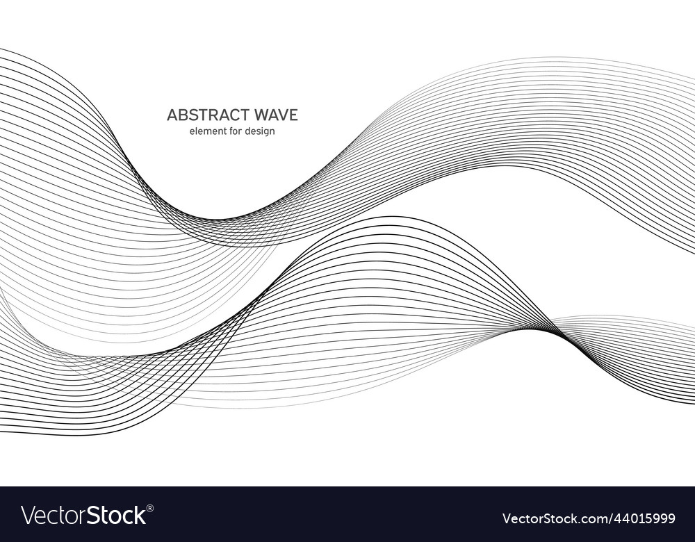 Abstract wave element for design digital