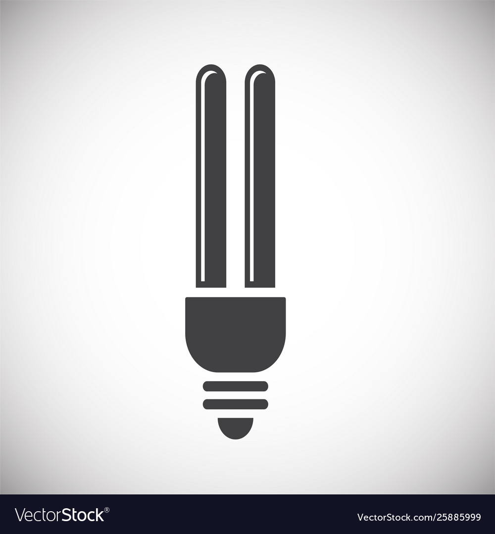 Bulb icon on background for graphic and web design vector image Bulb icon on background for graphic and web design