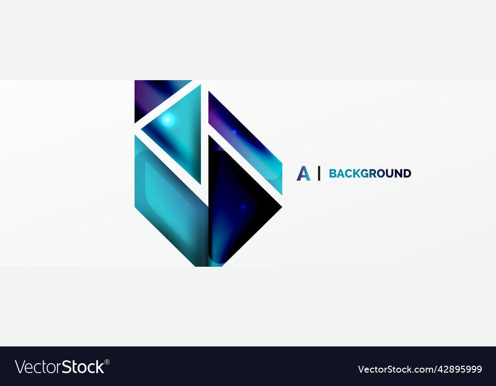 Dynamic 3d geometric abstract background Vector Image Dynamic 3d geometric abstract background