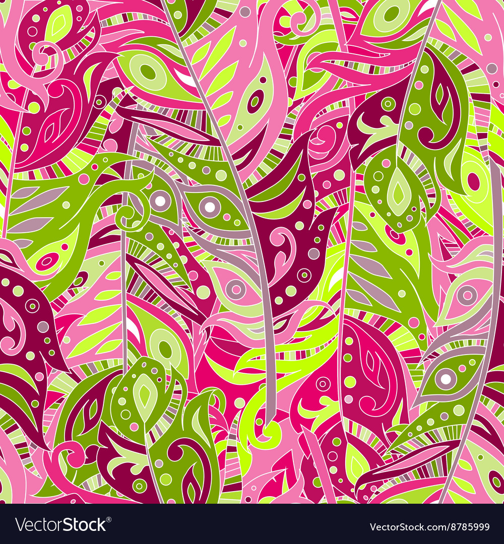 Feather seamless pattern