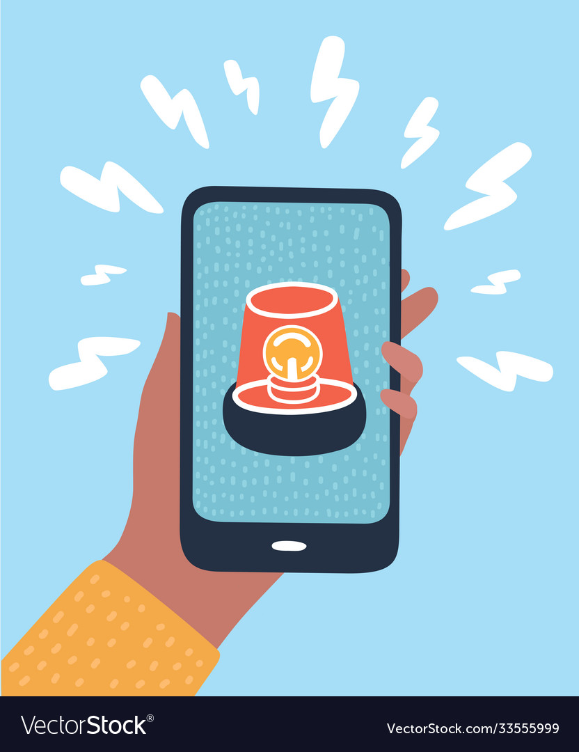 Phone notifications new message received concepts vector image Phone notifications new message received concepts