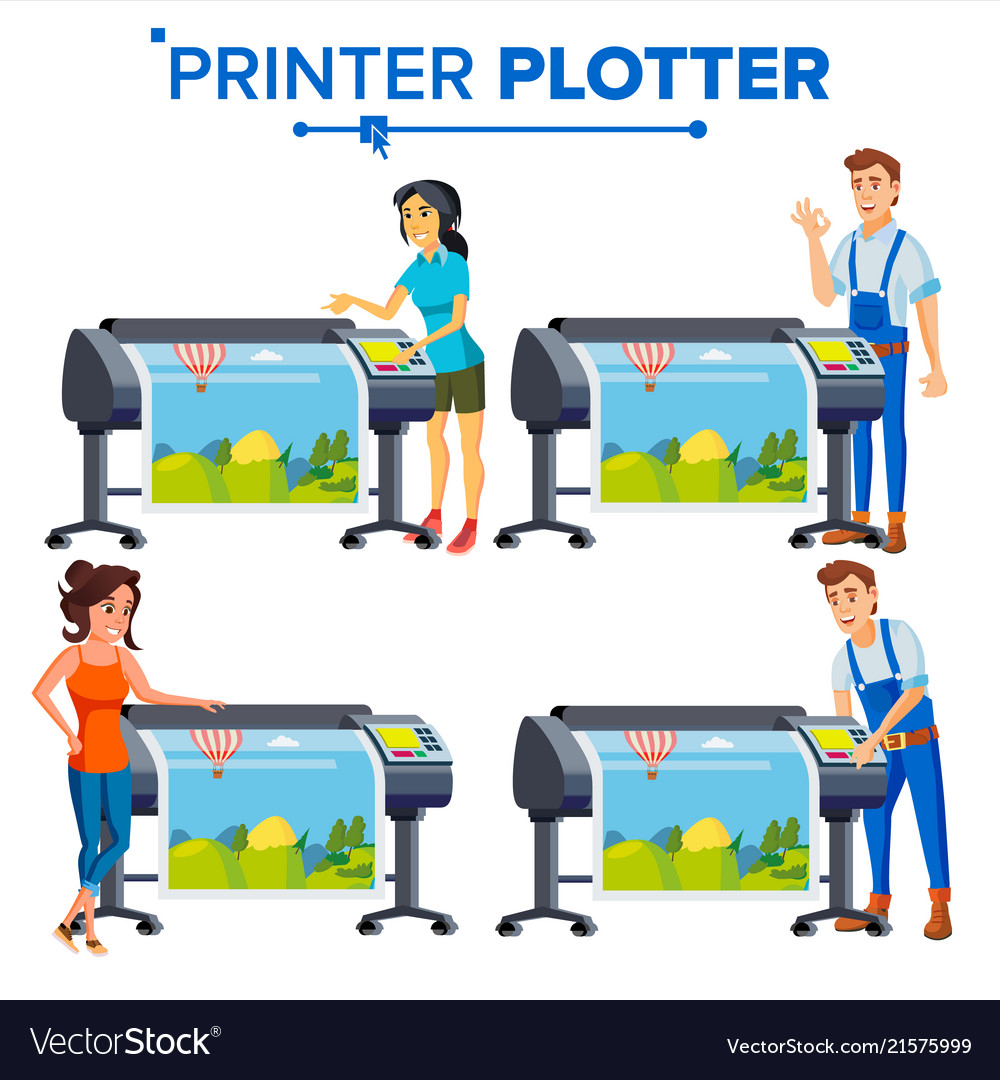 Plotters and Printers - Workers Set