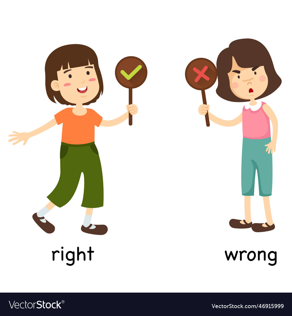 Right vs. Wrong - Kids Concept