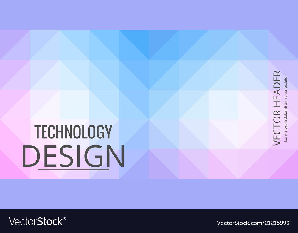 Set of abstract technology web banner