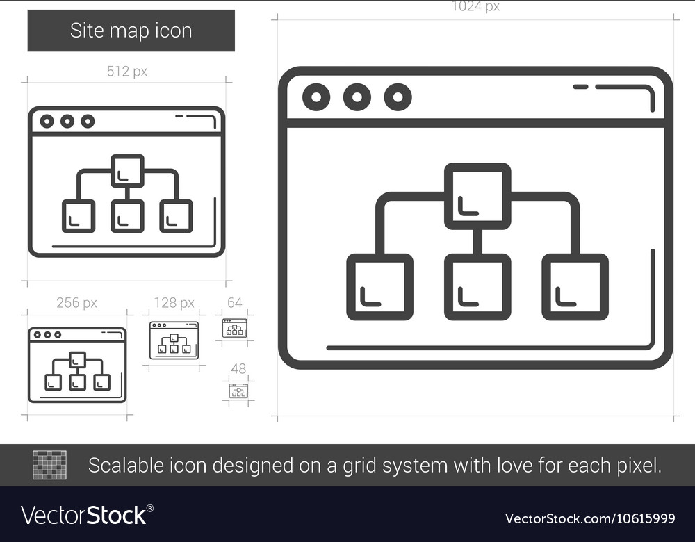 Site map Liniensymbol