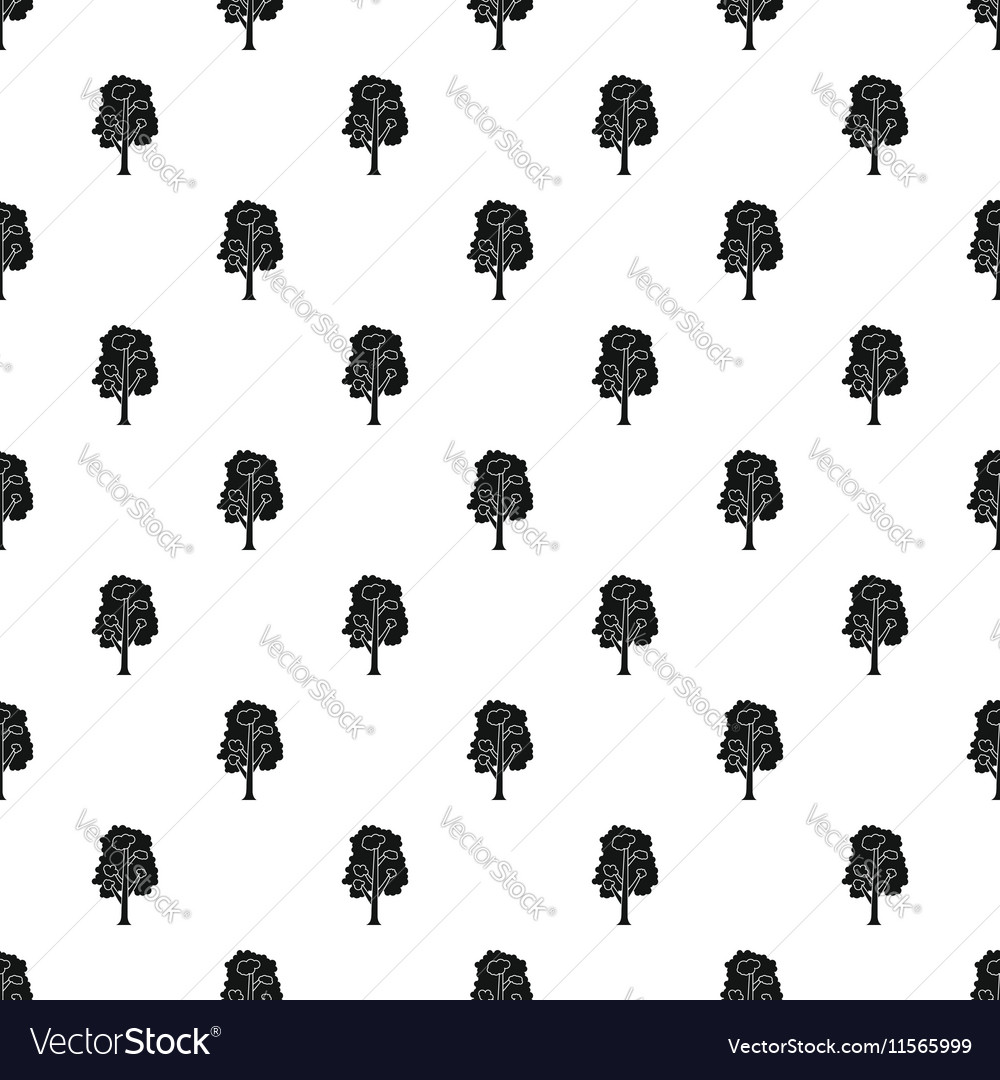 Tree pattern simple style Royalty Free Vector Image