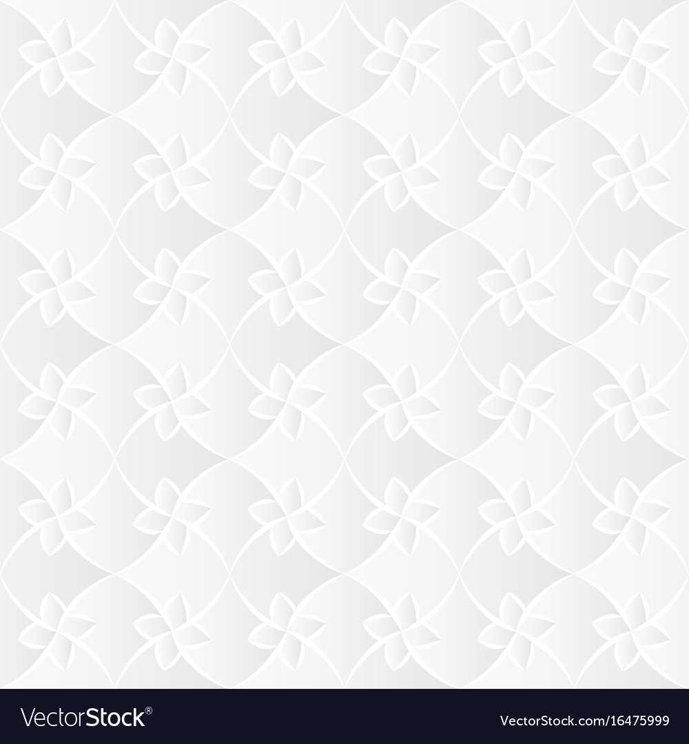 White flora trellis texture