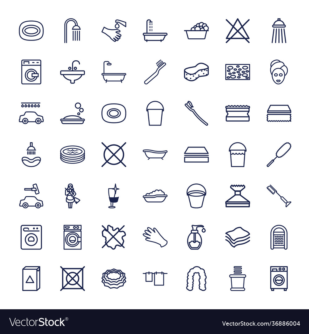 49 wash icons