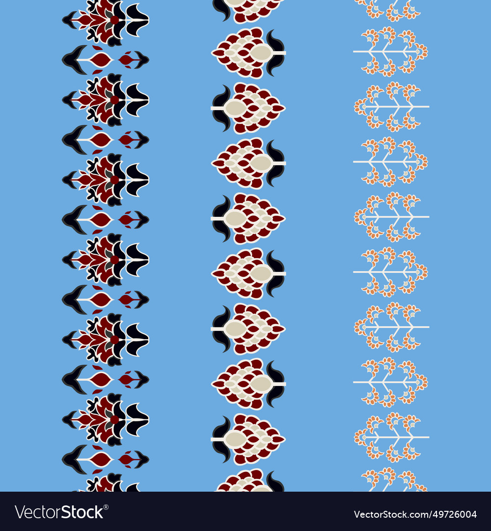 A intricate red and white patterns