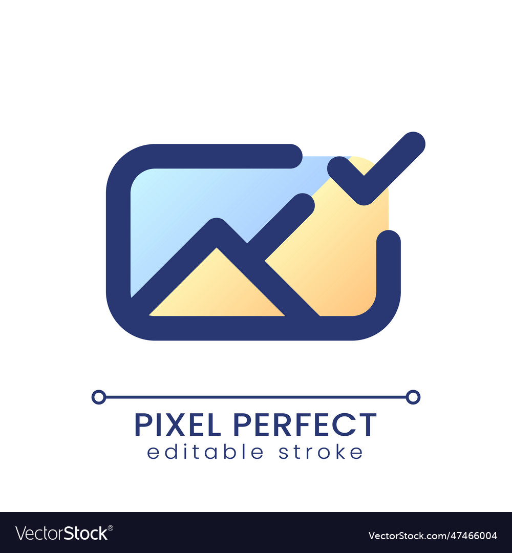 Applied photo file pixel perfect gradient fill ui vector image Applied photo file pixel perfect gradient fill ui
