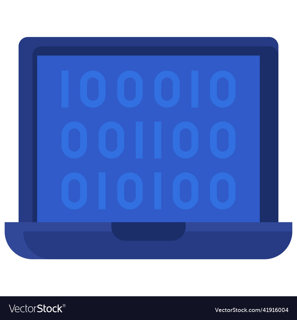 Binärcode-Symbol Blockchain bezogen