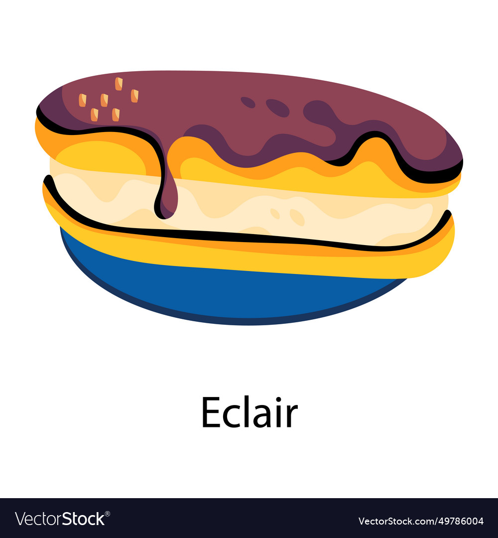 Eclair Royalty Free Vector Image - VectorStock