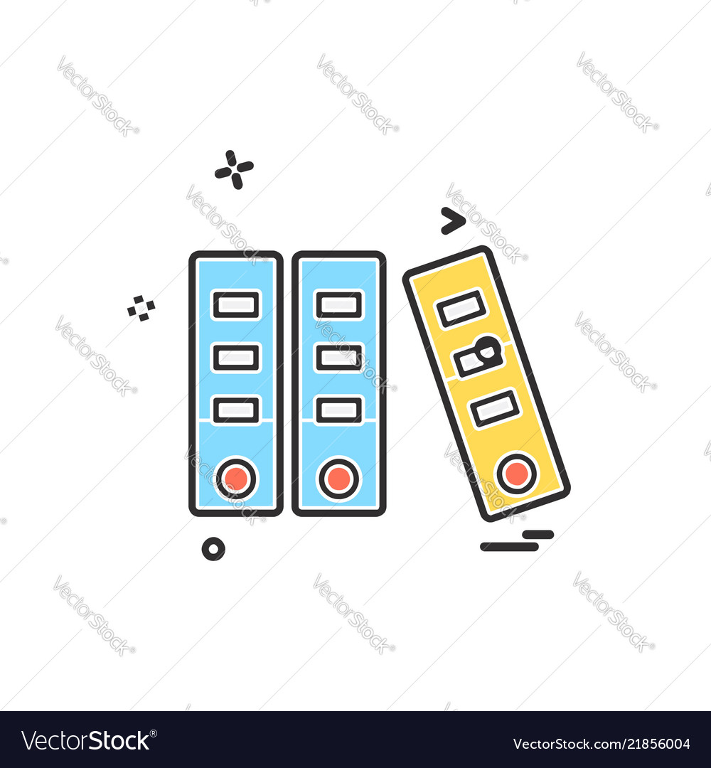 Files icon design vector image Files icon design