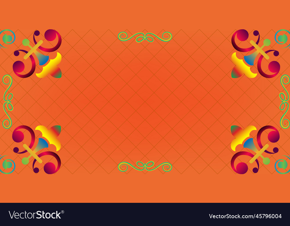 Frame for text with a pattern in arabic asian vector image Frame for text with a pattern in arabic asian