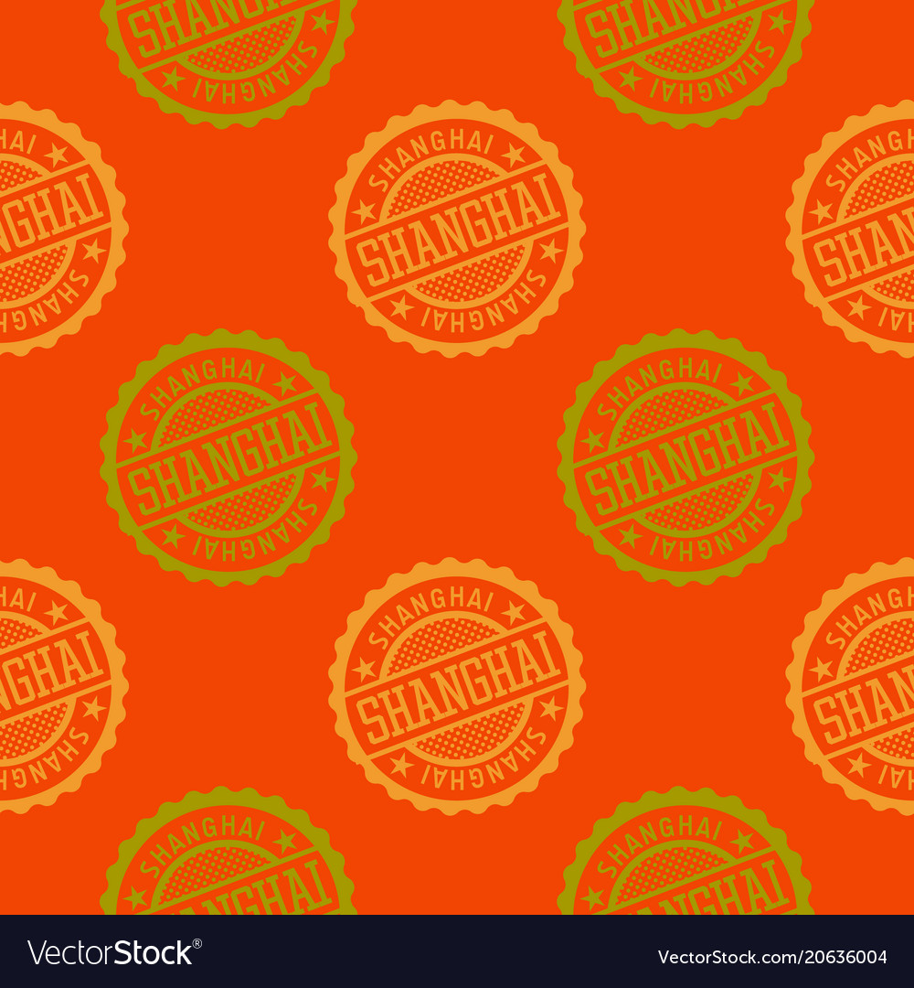 Shanghai seamless pattern vector image Shanghai seamless pattern