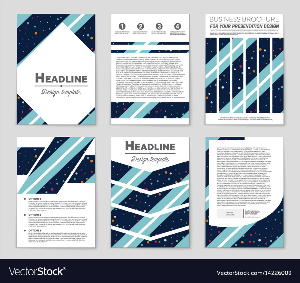 Abstract layout background set for art