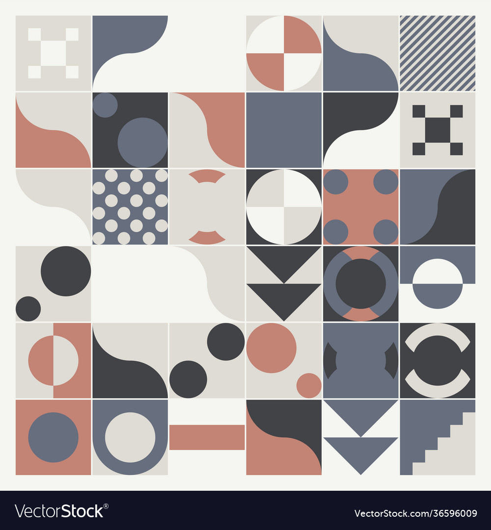 Abstract mosaic pattern design vector image Abstract mosaic pattern design