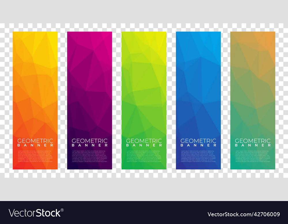 Abstract Polygon Banner Templates