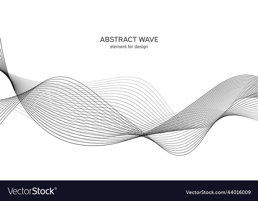 Abstract wave element for design digital Vector Image Abstract wave element for design digital
