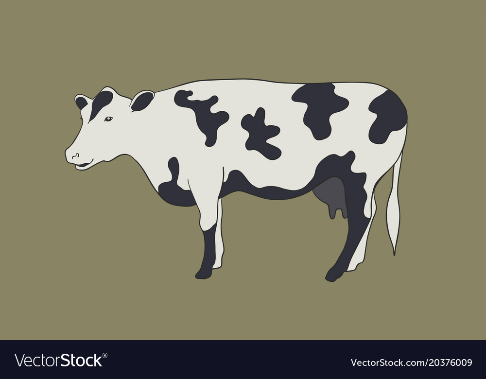 Animal label cow icon