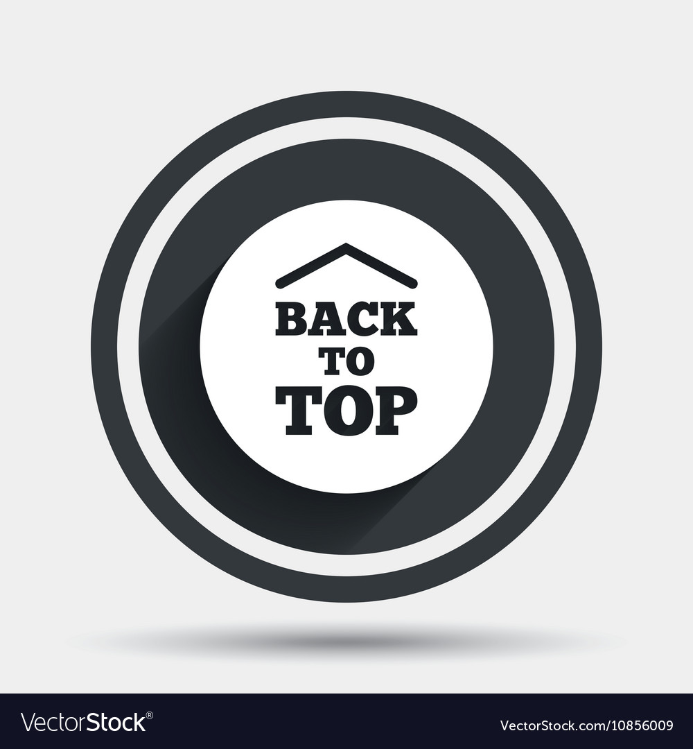 Back to top arrow sign icon scroll up symbol