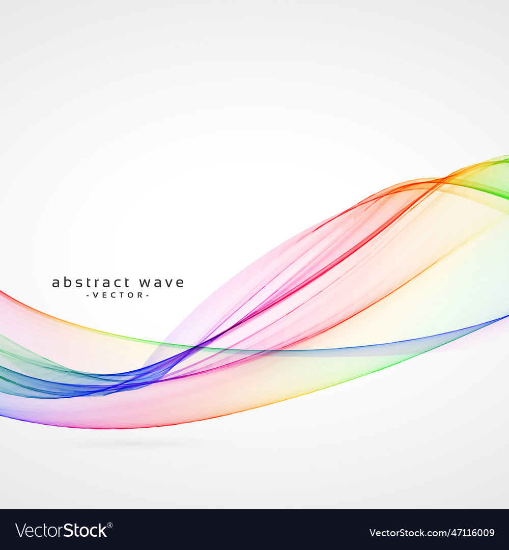 Colorful smooth abstract wave background