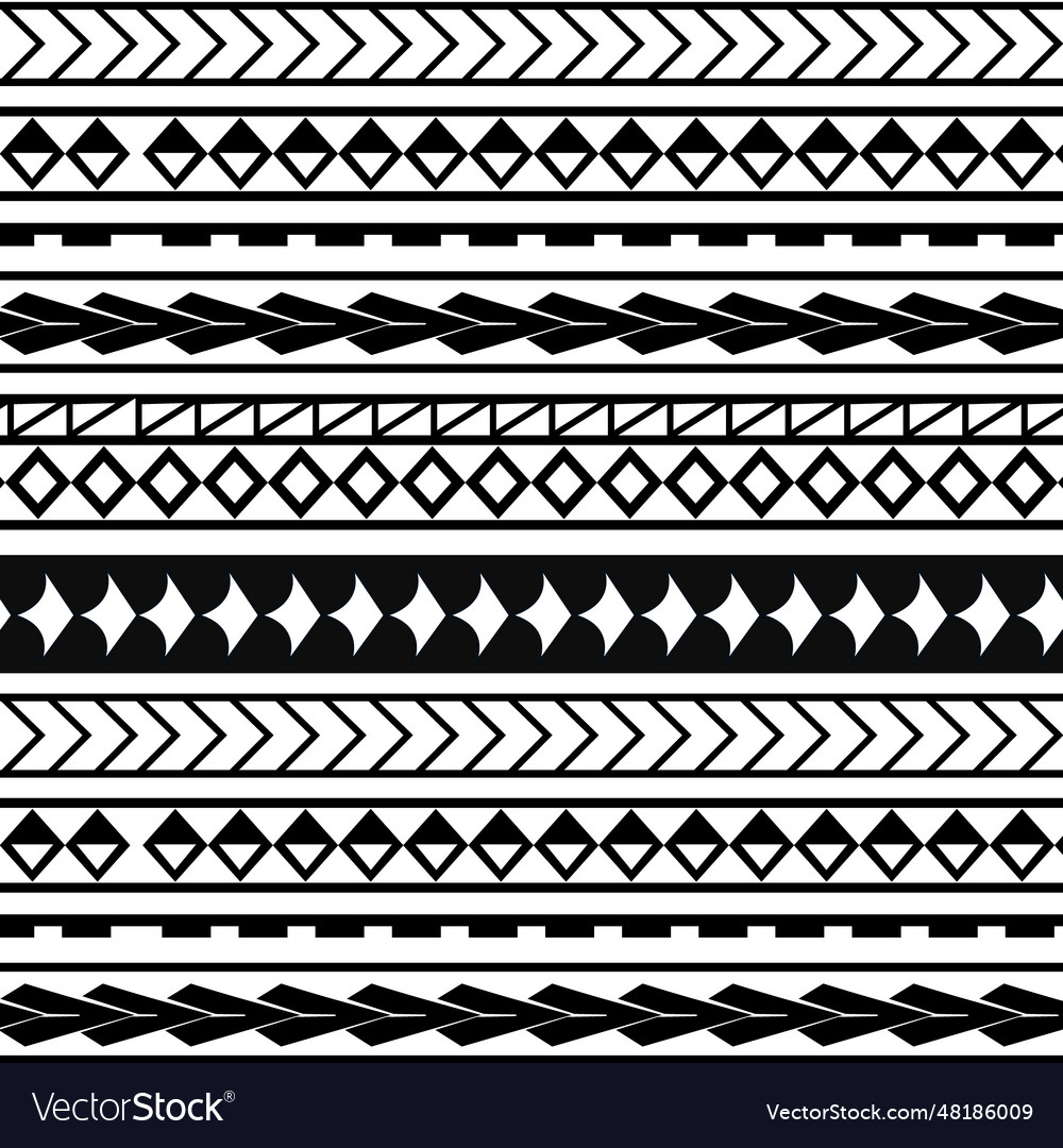 Hand drawn maori tattoo pattern design Royalty Free Vector