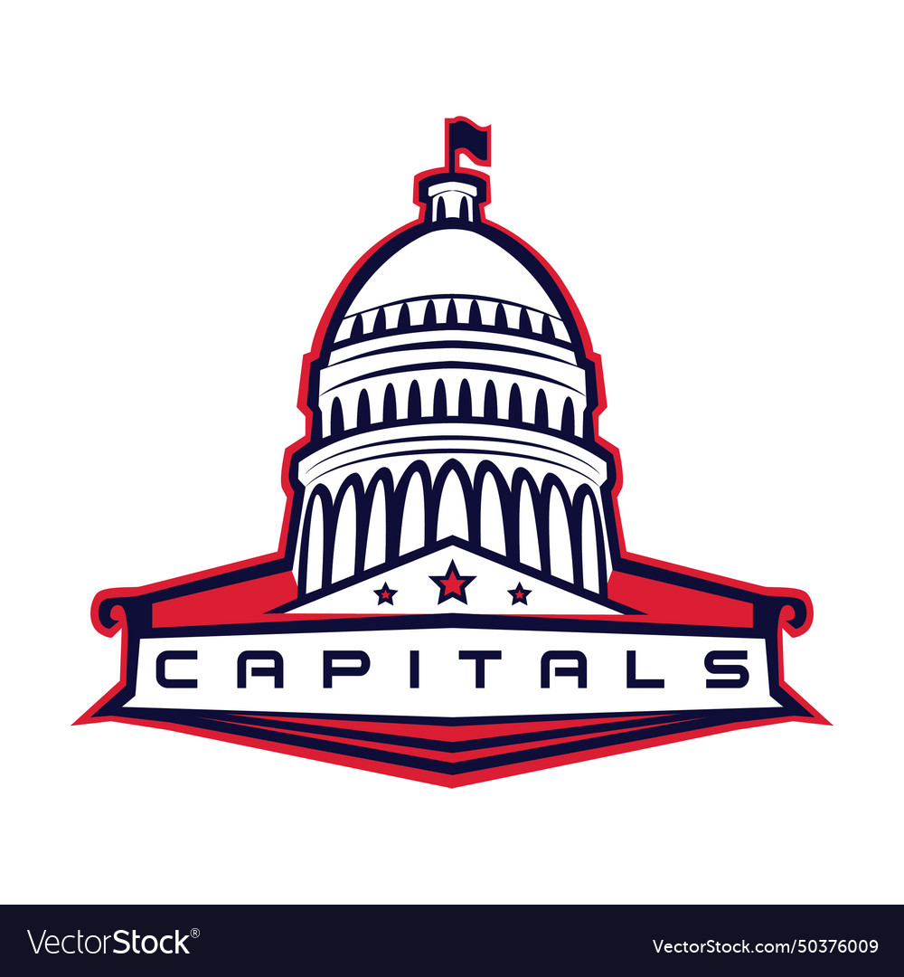 Washington capitals logo Royalty Free Vector Image