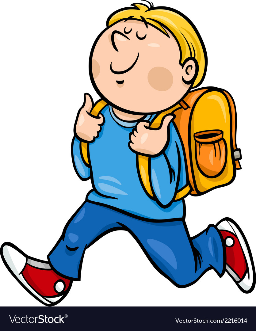 Download Boy grade student cartoon Royalty Free Vector Image