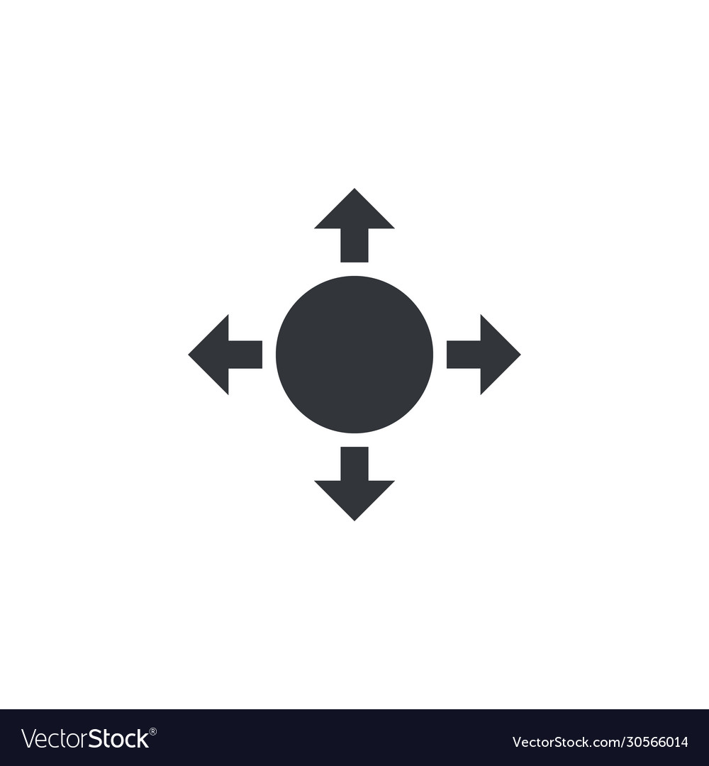 Delivery logistic package with four arrows
