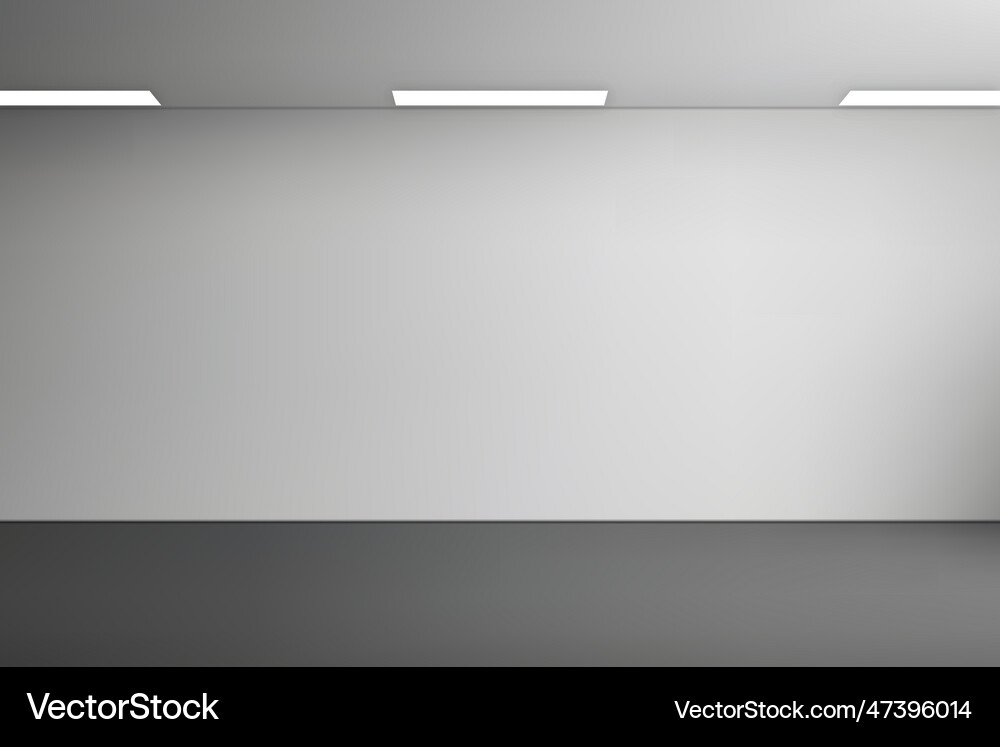 Empty studio room background with spotlight Vector Image