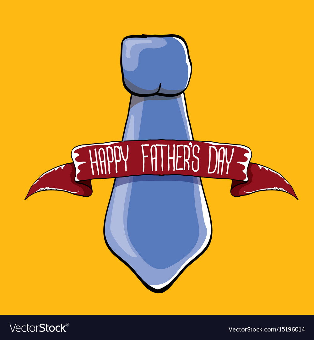 Happy fathers day cartoon greeting card