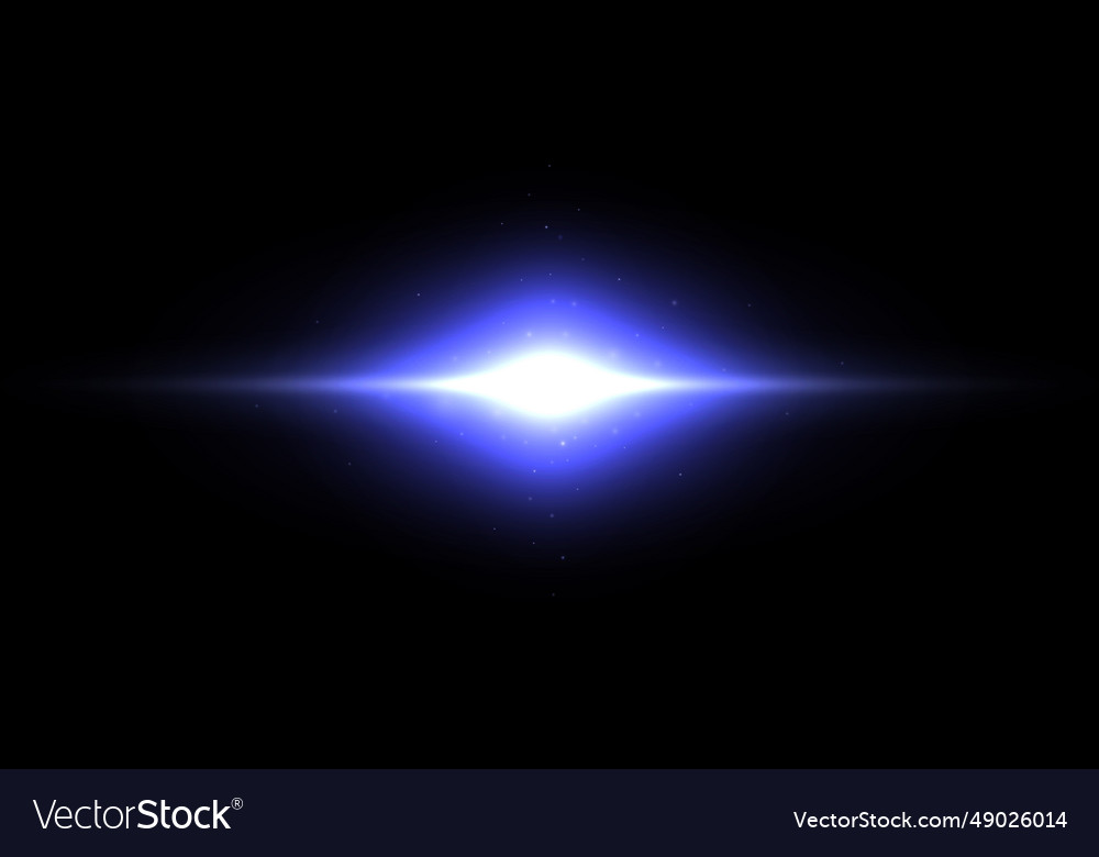 Planet shine effect blue light solar glare