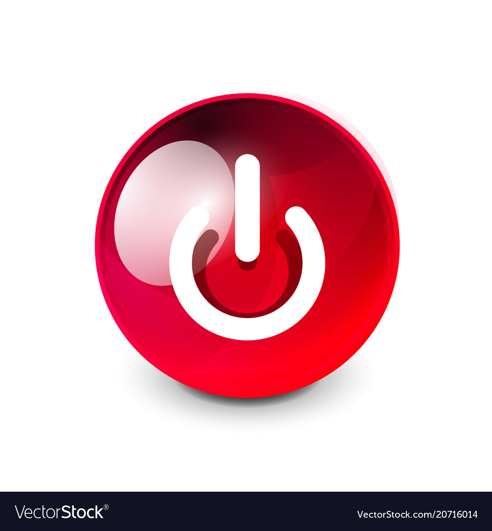 Power button icon start symbol Royalty Free Vector Image