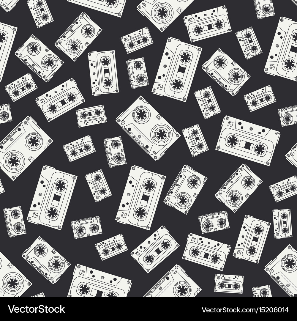 Seamless background pattern hipster style Vector Image