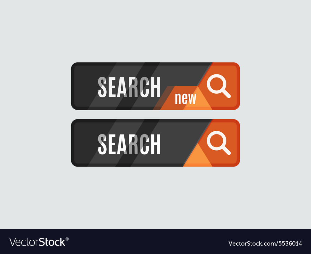 Search button futuristic hi-tech ui design