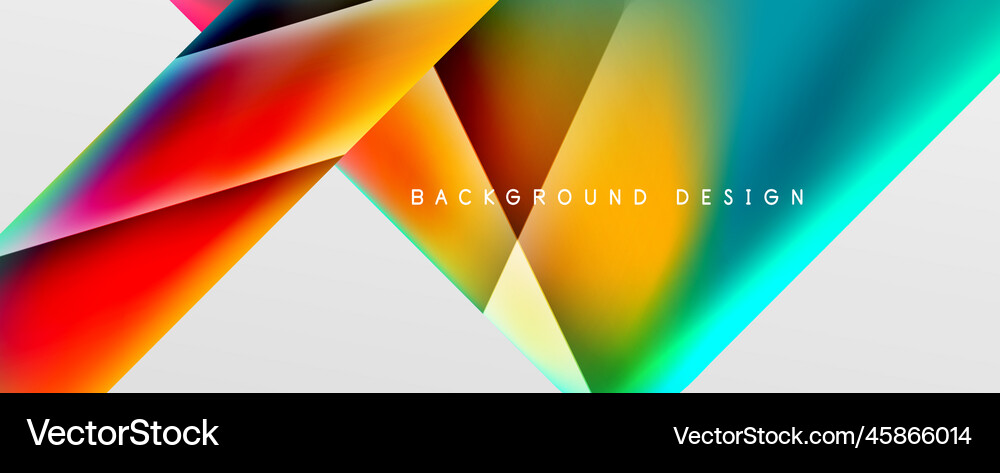 Triangle fluid color gradient abstract background Vector Image