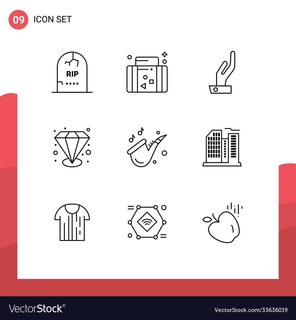 9 universal outlines set for web and mobile