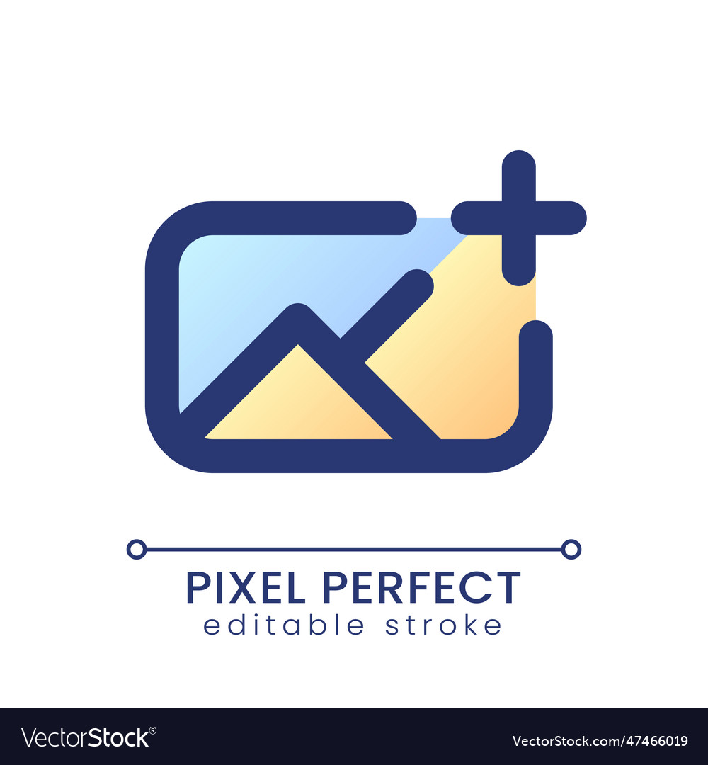 Bild Pixel perfekten Gradienten füllen ui Symbol vector image Bild Pixel perfekten Gradienten füllen ui Symbol