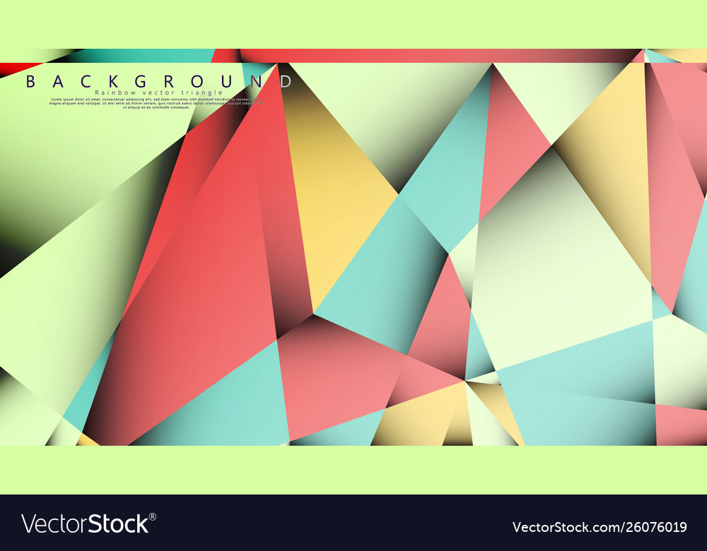 Background mosaic triangle vector image Background mosaic triangle