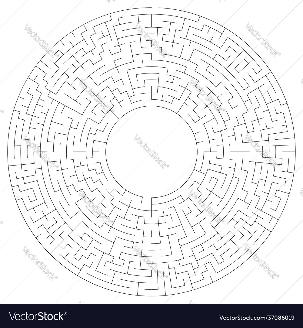 Circular maze labyrinth puzzle game riddle