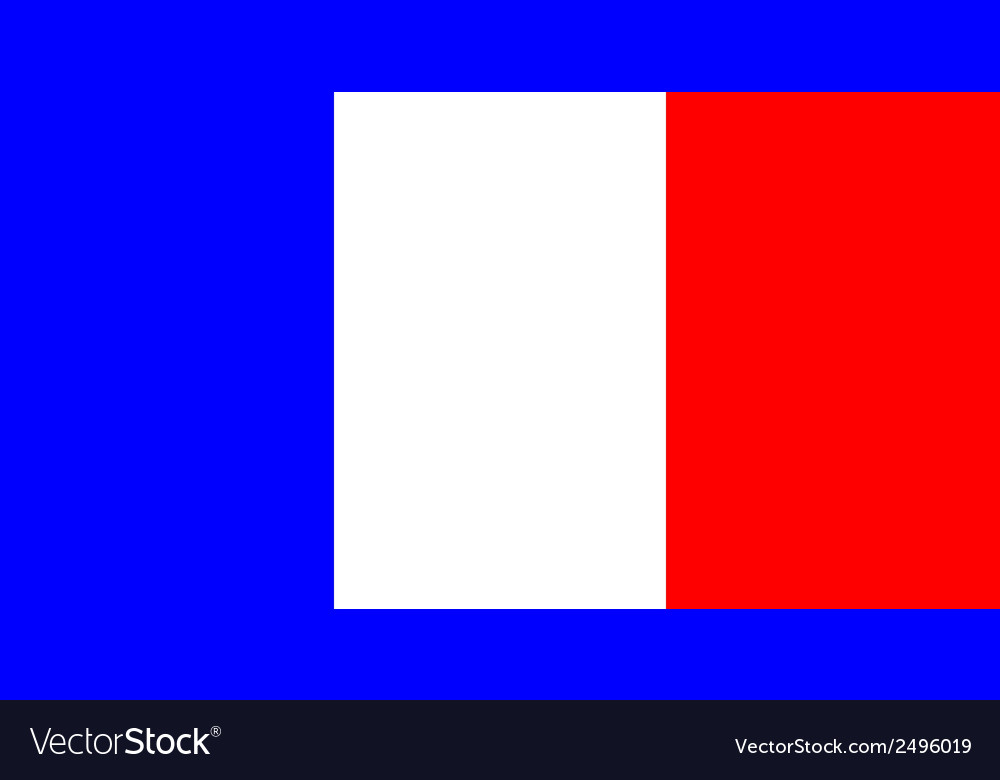 Flag of france Royalty Free Vector Image - VectorStock