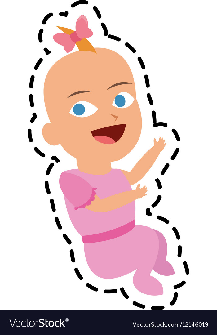 Isolated baby cartoon design