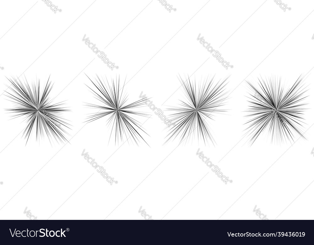 Radial radiating dynamic rays beams lines Vector Image Radial radiating dynamic rays beams lines