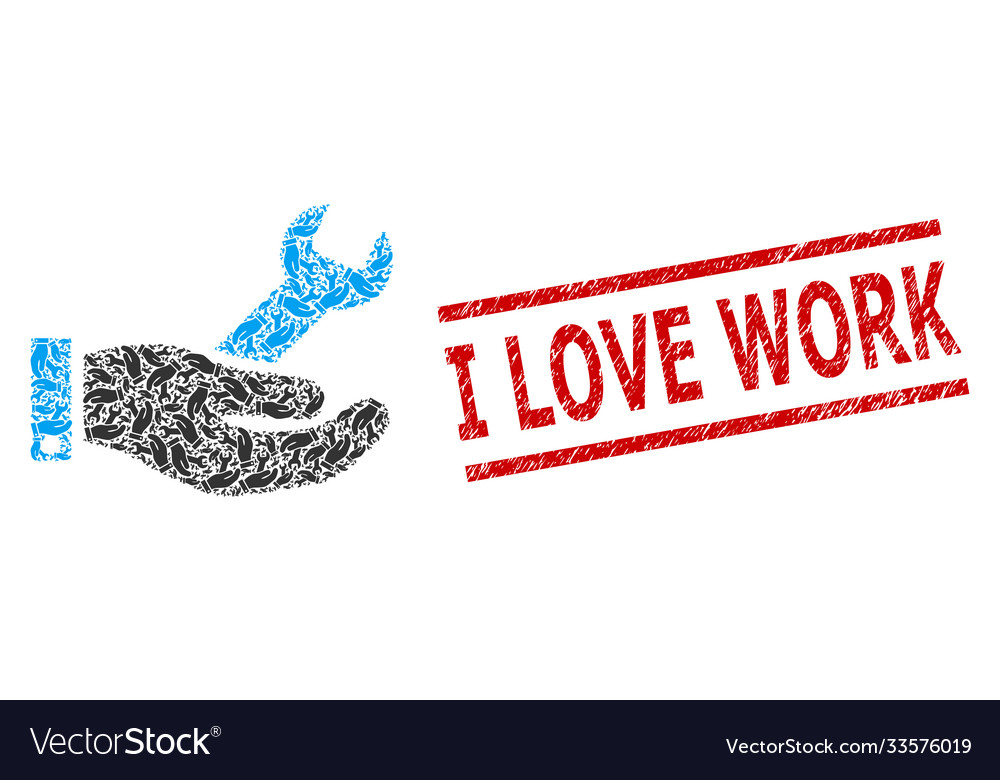 Repair service recursion mosaic Vector Image Repair service recursion mosaic